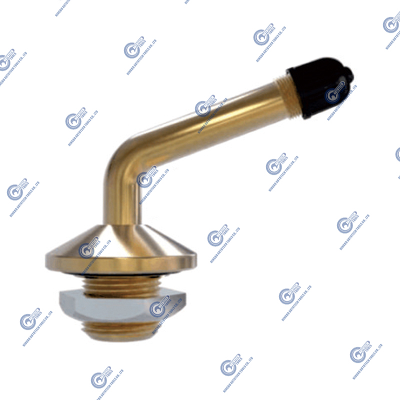 Single bend clamp-in valves