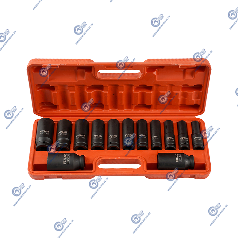 13 Pieces 1/2 Inch Drive Deep Impact Socket Set